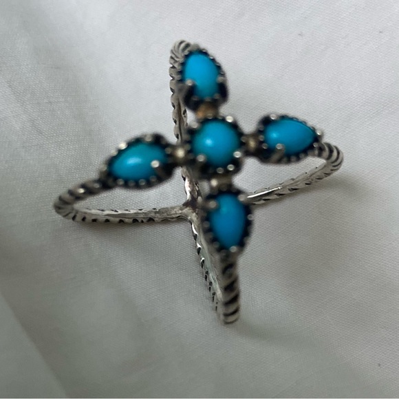 Carolyn Pollack Baby Blue 925 Silver Ring - Picture 3 of 7